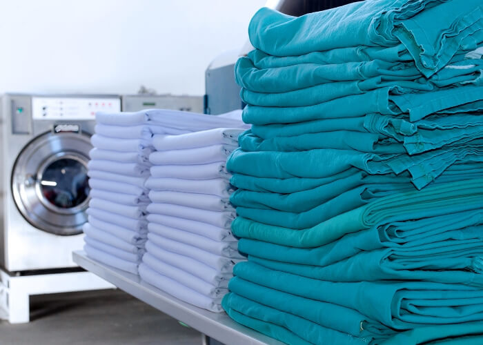 Medical yarn for PPE and health care textiles